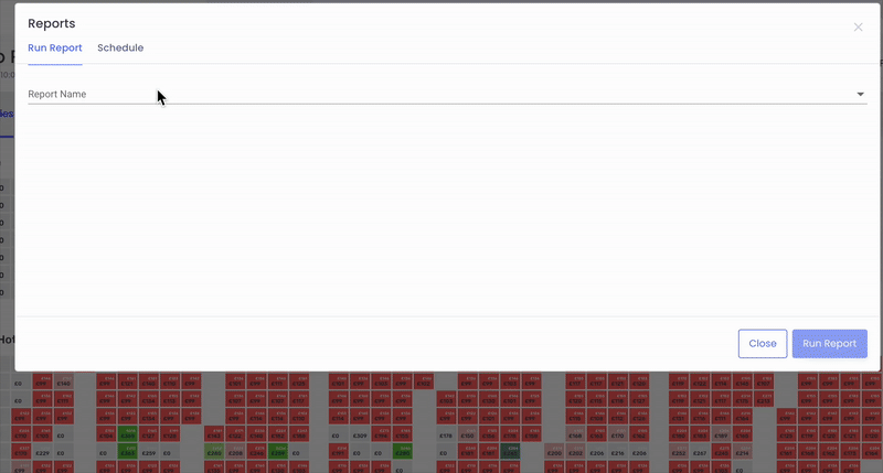 Relatórios padrão de reservas no Signals.gif